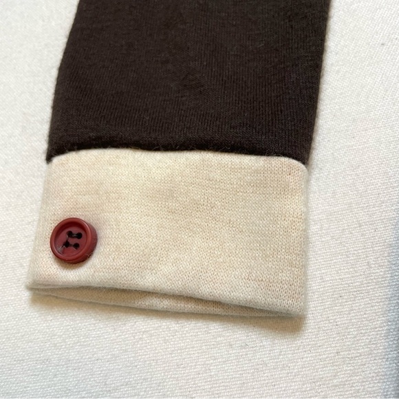 VTG Classic long sleeve brown button close long sleeve dress XS - Picture 6 of 16